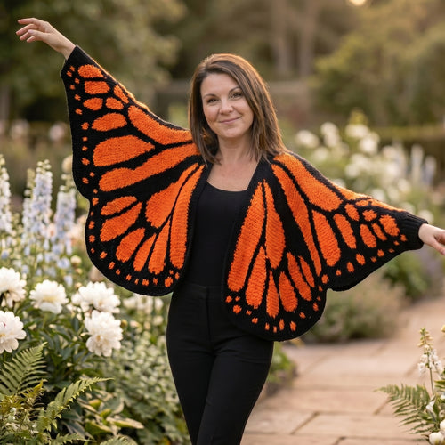 Handmade Butterfly Cardigan